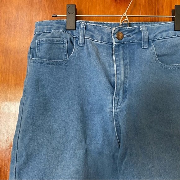 Forever 21 Denim Jeans Blue High Rise Light Wash Classic Skinny Size 29 Stretch - Picture 2 of 7